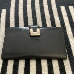 Oroton Black Leather Wallet